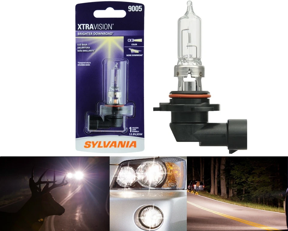 Sylvania Xtra Vision 9005 HB3 65W Una Bombilla Cabeza Luz Luz Luz Alta Ajuste de Repuesto Foto 1 de 4