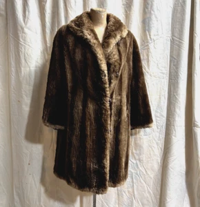 Vintage Antique Women's Shaved Beaver Fur Coat Jacket Weiner's of Lawrence Mass - Picture 1 of 7