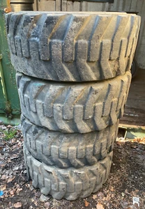 12-16.5 12 PLY SKID STEER TYRES BKT JCB FITTING SERVICE TYRES X 4 - Picture 1 of 6