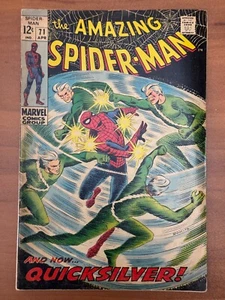 AMAZING SPIDER-MAN Marvel Comic Nr. 71 Apr 1969 Quicksilver Auftritt FN - Bild 1 von 5
