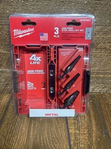 Milwaukee Stufenbohrer-Set (3-teilig) 48-89-9221 Koffer #1 1/8" #2 3/16" #4 7/8" - Bild 1 von 3