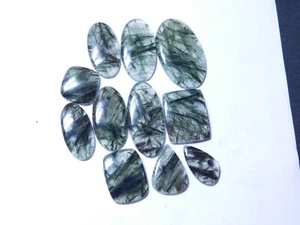 Joyería de piedras preciosas de rutilo verde cabujón turmalina 420 quilates ME-Lot - Imagen 1 de 4