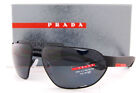 Brand New Prada Sport Sunglasses PS 56US DG0 5Z1 Black/Gray Polarized For Men