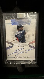 2020 Panini Flawless Memorable Marks Ronald Acuna Jr. Auto 15/25