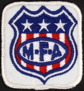 Vintage uniform patch MFA M-F-A shield pictured unused new old stock n-mint+ - Bild 1 von 3