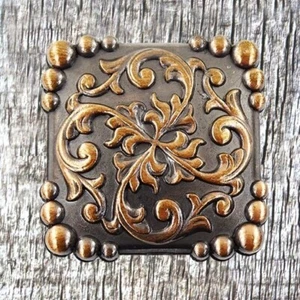 Yuma Square Concho Antique Copper Finish CON425-B-ACPR - Picture 1 of 3