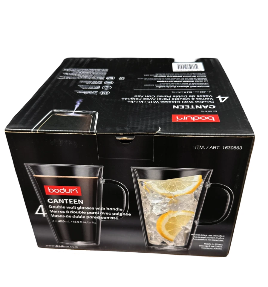 Bodum Canteen Double Wall Thermo Glasses/Mugs 399 mL (13.5 oz ) Mug, Pack of 4 - Image 1 of 4