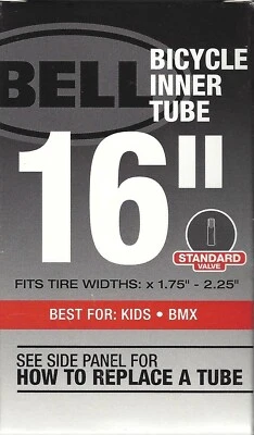 Bell Sports 16" Standard Valve Bicycle Inner Tube 2-Pack Fits 1.75" - 2.25" - Image 1 of 4