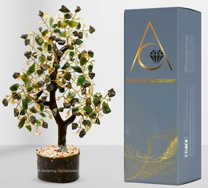 Árbol de piedras preciosas de dinero - pirita citrino verde aventurina 200 cuentas árbol - Imagen 1 de 6