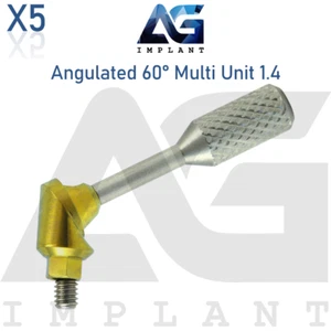 5 Angulated Multi Unit 1.4 Prosthetic Systerm 60° Hexagon 2.42mm With Screw - Picture 1 of 9