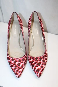 Kenneth Cole New York Classic Morgan Calf Hair Multi-Color Pumps 8.0 Red/Black - Picture 1 of 6