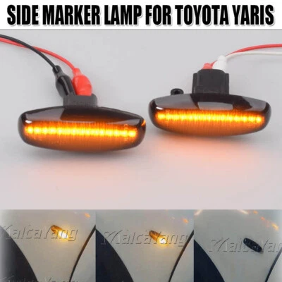 2x Side Marker Light LED For Toyota Yaris / Vios 2014 2015 2016 2017 2018-2019 - Image 1 of 4