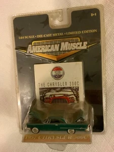 American Muscle 1957 '57 Chrysler 300C Car Metallic Green Die Cast 1/64 Ertl - Picture 1 of 5