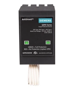 Dispositivo de protección contra sobretensiones interior Siemens QSPD2A035B 35 KAmp BoltShield - Imagen 1 de 3