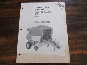 New Holland 848 Baler Owners & Maintenance Manual - Picture 1 of 1