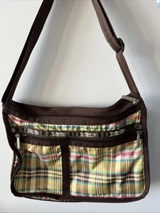 LeSportsac Deluxe Crossbody - Kariert Kariert Everyday Unisex Tasche Preppy - Bild 1 von 11