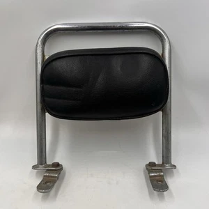 Vintage Sissy Bar & Backrest Chopper Solid Chrome *Some Rust* - Picture 1 of 16