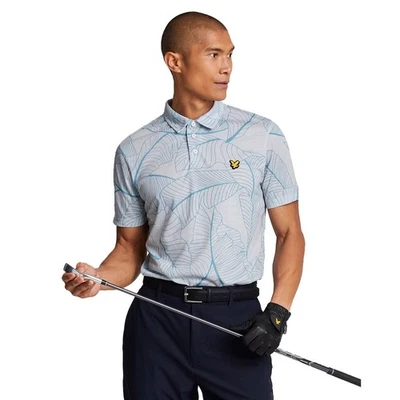 Polo floral Lyle & Scott para hombre - Guijarro - L Foto 1 de 4