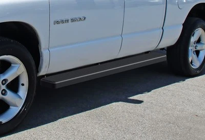 Escalones laterales iBoard negros premium de 6" aptos para Dodge Ram 1500 2500 3500 02-08 cabina y media Foto 1 de 4