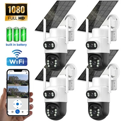 Camaras De Seguridad Para Exterior Solar WIFI Inalambrica Con Vision Nocturna US - Image 1 of 4