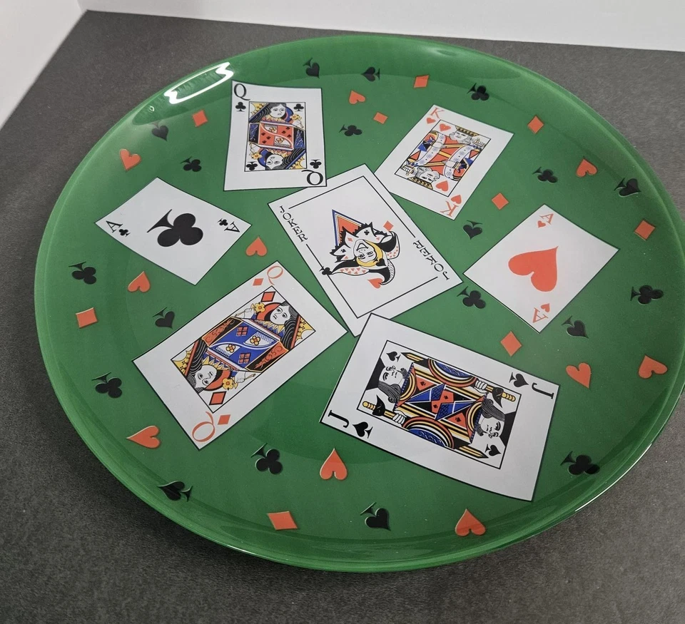 Plato para servir tarjetas de fiesta Luminarc 12 1/2" de vidrio - Hecho en Francia Foto 1 de 4