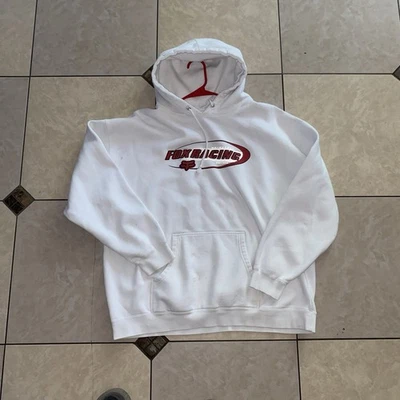 NEW FOX RACING NO CONTEST ZIP FLEECE GRAPHIC HOODIE - WHITE- XL- 29837-579 — 第 1/3 张图片