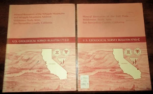 GEOLOGY SOUTHERN CALIFORNIA SAN BERNARDINO COUNTY (2) MINERALS REPORTS FT. PIUTE - Foto 1 di 1