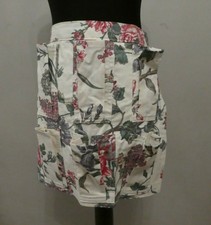 Floral Waist Gardening Apron with Pockets for accessories at hand