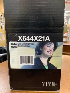 Lexmark SCHWARZ X644X21A Druckerkassette Toner mit extra hoher Kapazität Original 12A9731  - Bild 1 von 2