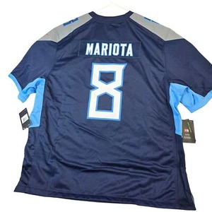 Nike Marcus Mariota Tennessee Titans Jersey Men's 3XL On Field Loose Fit #8 New - Picture 1 of 13