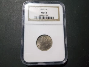 1899 Liberty Head Nickel NGC MS 62 Stunning Coin - Picture 1 of 5