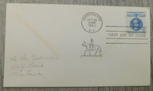 First Day Of Issue Gustaf Mannerheim 1960 Vintage Stamp Posted Envelope Cover - Picture 1 of 4