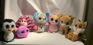 Ty Beanie Boos Waddles Penguin Big Eyes Medium Plush 6” and all his friends - Picture 1 of 10