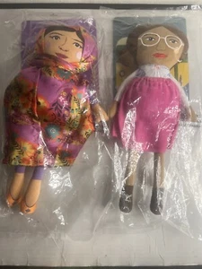Plüschpuppe 2 Stück: Rosa Parks + Malala Yousafzai - Piccolina Trailblazer NEU q - Bild 1 von 6