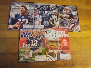 Tom Brady Sports Illustrated Magazine Lot of 5