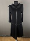 Robe noire Copine Nikko manches 3/4 robe A-Line taille 40