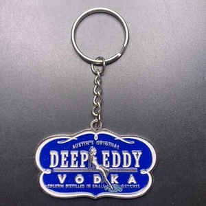Llavero Deep Eddy Vodka Austin Originals Azul Esmalte Tono Plata - Imagen 1 de 6