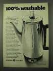 1972 General Electric Coffeemaker Ad   100 Washable