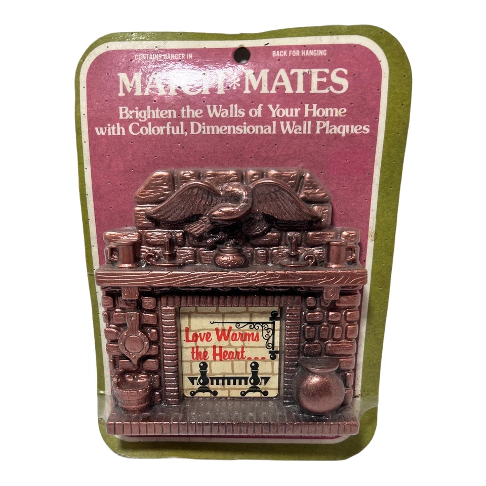 ✨VTG MATCH MATES Dimensional Wall Plaque 5.5” x 5.4”  NEw In Package - Image 1 of 4