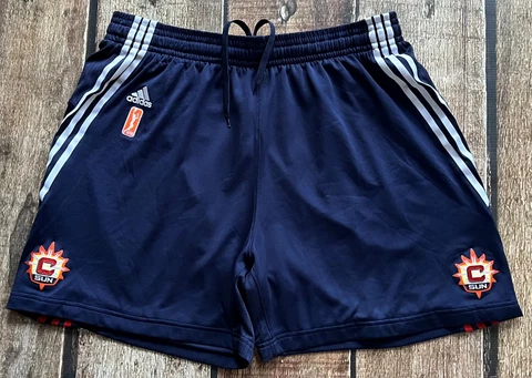 ADIDAS WNBA CONNECTICUT SUN GAME SHORTS CLIMACOOL LENGTH 0 WOMENS SIZE 2XL EUC Cover