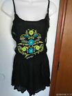 Color Mexican Embroidered Jumsuit Floral Women Jumper Peasant Sz S Just Love