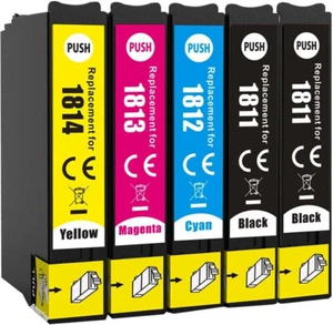5 Ink Cartridges, For Use With Epson XP-315, XP-322, XP-325, XP-402, XP412, - Picture 1 of 1