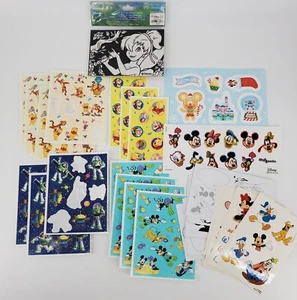 Lot of Disney stickers postcards Pooh Buzz Lightyear swimming Velvet tinkerbell - Picture 1 of 10