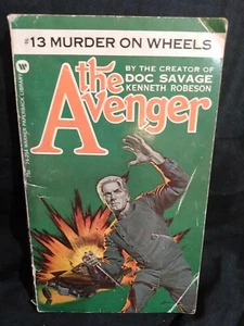 The Avenger # 13 Murder On Wheels Kenneth Robeson Vintage Pulp Mass Market - Picture 1 of 3