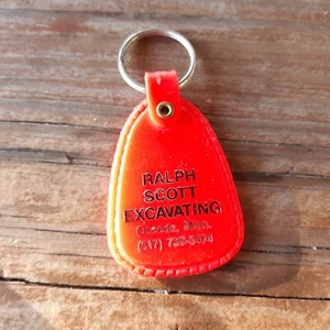 Ralph Scott Escavating Oscoda MI Michigan Keychain Key Chain One Sided - Picture 1 of 1