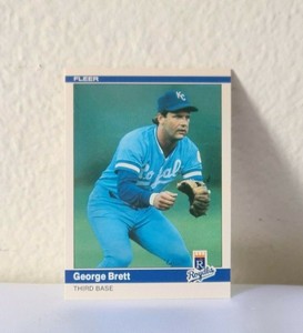 1984 Fleer GEORGE BRETT Baseball Card MLB Cincinnati Royals Third Base # 344 