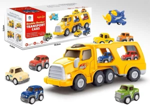 FRASPIRE 5-in-1 Auto Spielzeug Transporter Truck mit Licht u. Sound|ab 3 Jahren - Bild 1 von 14