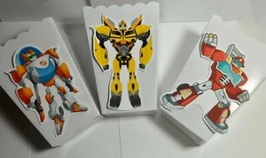 Transformers Party favors. Popcorn Box ,Candy . goodie bags SET OF 10 - Picture 1 of 6