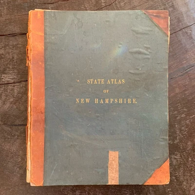 1877 Atlas of the State of New Hampshire / Topography Railroads New England Maps - Image 1 of 4