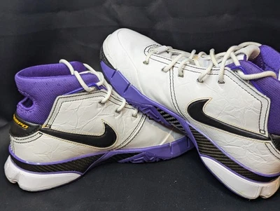 Nike Kobe 1 Protro "81 Pt Game" Blanco Varsity Púrpura AQ2728-101 Talla 8 Foto 1 de 4